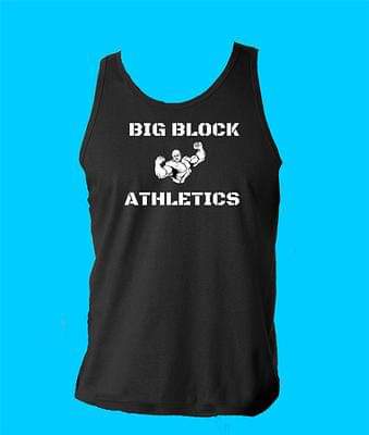 Big Block Athletics black tank tops